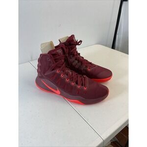 Men 12 NIKE Zoom‎ HYPERDUNK 2016 Team Red Crimson Athletic Sneakers Rare